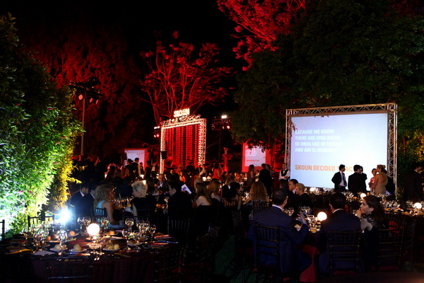 Skoun dinner annual fundraising @ Sursock Palace garden.